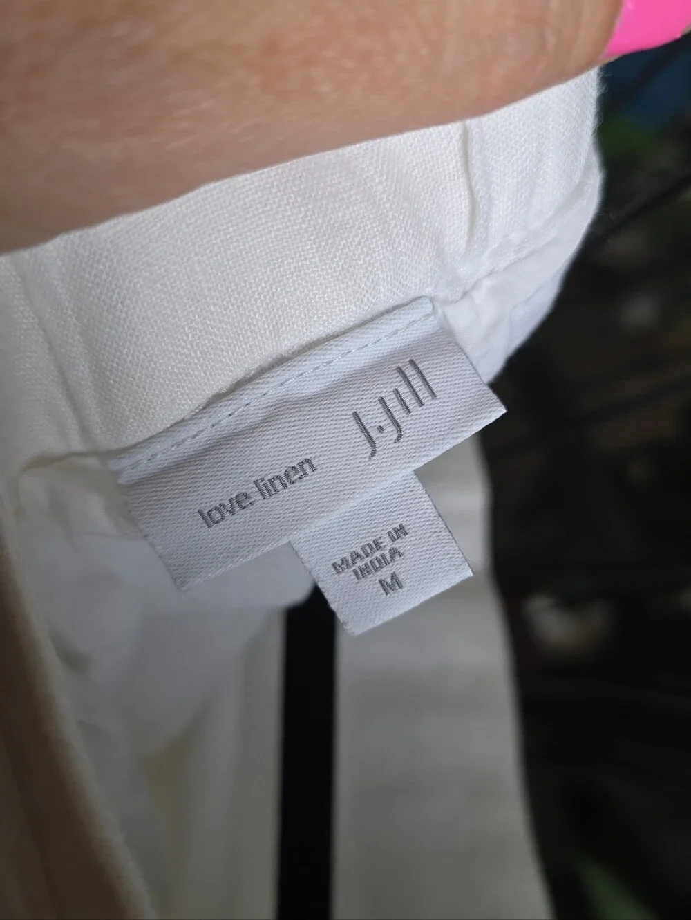 ✨ J.Jill Pure Linen Paneled Midi Skirt | White | Size M 100% Linen